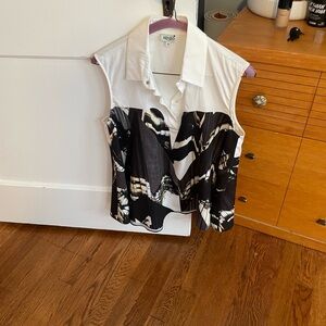 Kenzo Black and White Women's Blouse